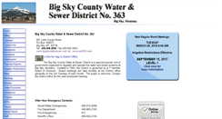 Desktop Screenshot of bigskywatersewer.com